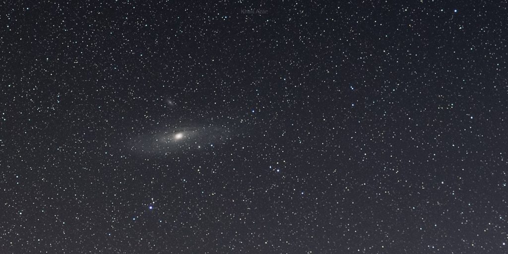 The Andromeda galaxy as seen from Falougha | Source: Beirut Versus 